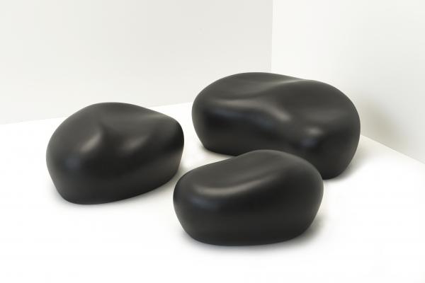 Sitzkiesel 3er Set, anthrazit Sitzkiesel 3er Set, anthrazit